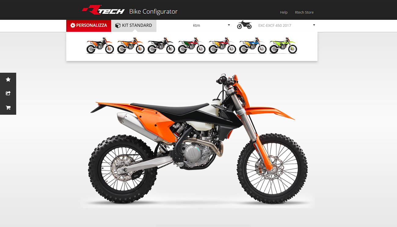 Bike configurator Rtech