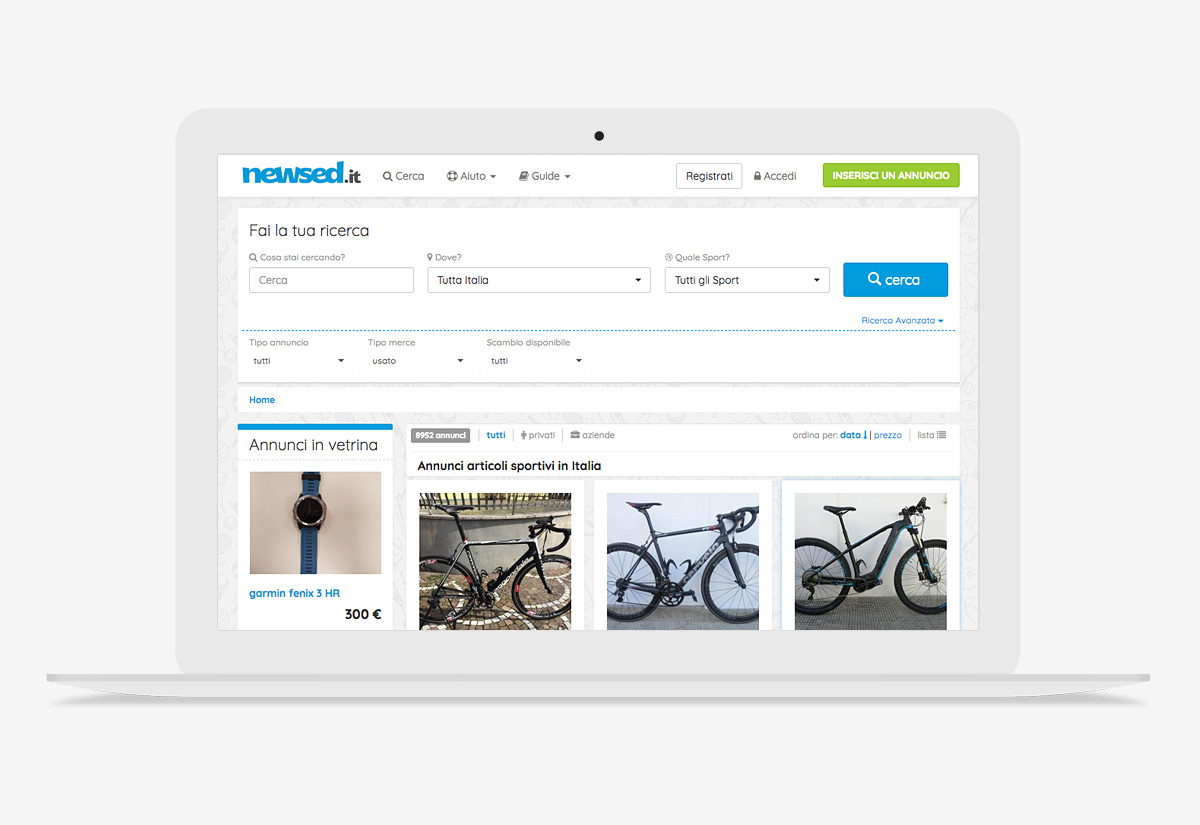 Portale di vendita nuovo e usato newsed.it