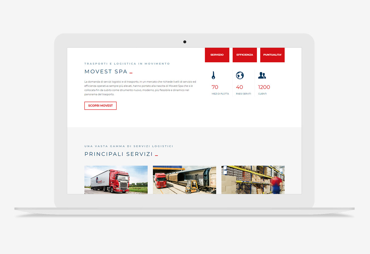Sito web responsivo Movest