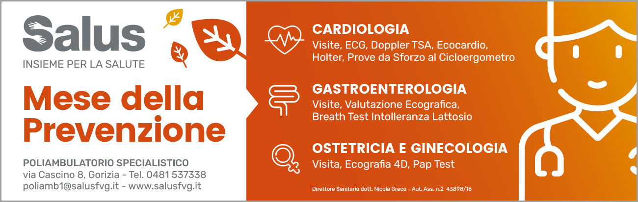 Pubblicità poliambulatorio il Piccolo di Trieste - Salus FVG